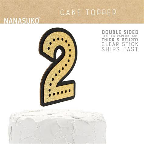 Number Cake Topper READY TO SHIP IN 1 BUSINESS DAY FIND TWO DIGIT