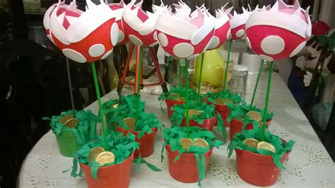 Diy Planta Carn Vora De Mario Bros Para Centro De Mesa Mario Y