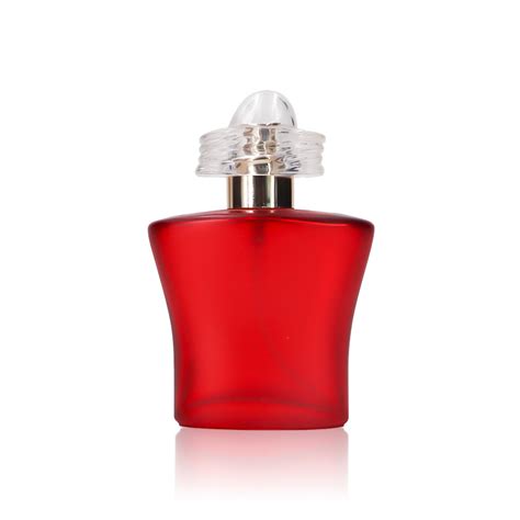 Frosted Ml Clear Red Glass Perfume Bottles With Atomizer Spray Empty