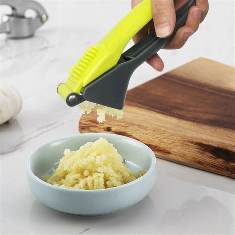 Stainless Steel Garlic Press Crusher Multifunction Handheld Ginger