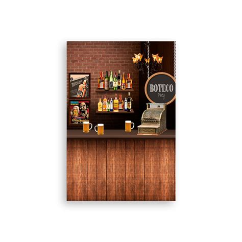 Painel De Festa Vertical X Boteco Bar Shopee Brasil