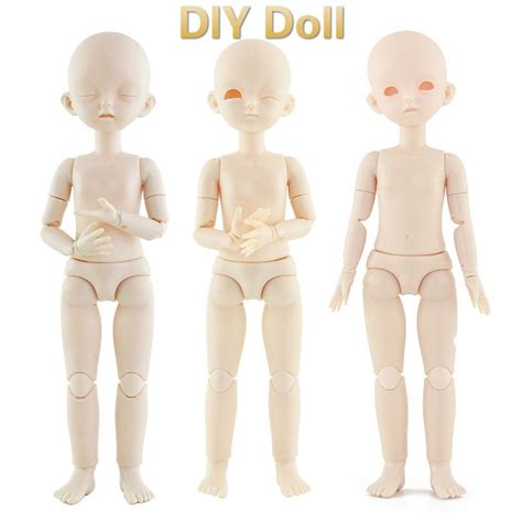 Styles Cm Bjd Doll Naked Doll Makeup Free Head Body Moveable Joints Diy Handmade Makeup