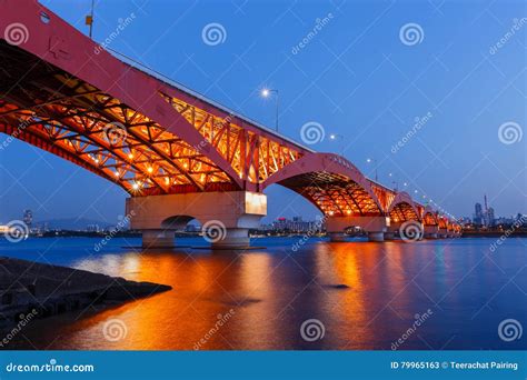 Seongsan Bridge Stock Image Image Of Blue East Reflection