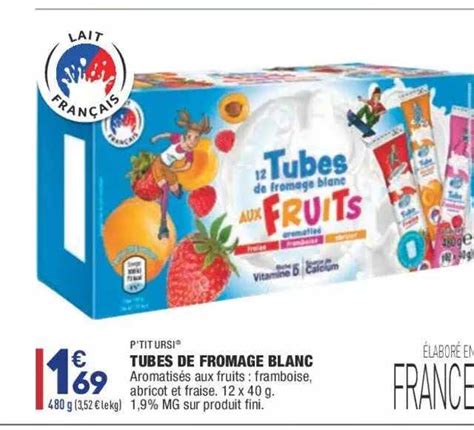 Promo Tubes De Fromage Blanc P Tit Ursi Chez Aldi Icatalogue Fr