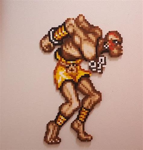 Street Fighter Perler Sf Street Fighter Pixel Art Sprite De