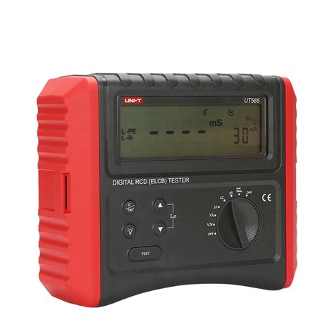 Digital Rcd Elcb Tester Leakage Protection Switch Tester Battery