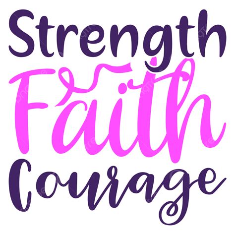 Courageous Clipart Transparent PNG Hd Strength Faith Courage Svg