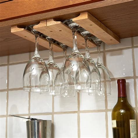 Porte Verre Vin En Bois Pouces Support De Verre Vin Mont Sous Meuble