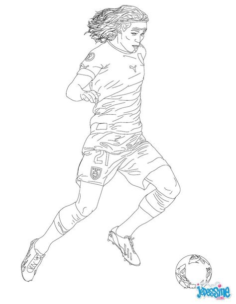 Coloriage du joueur de foot Edinson Cavani À imprimer gratuitement ou