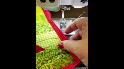 Berinina 71 Foot Machine Quilt Binding Youtube