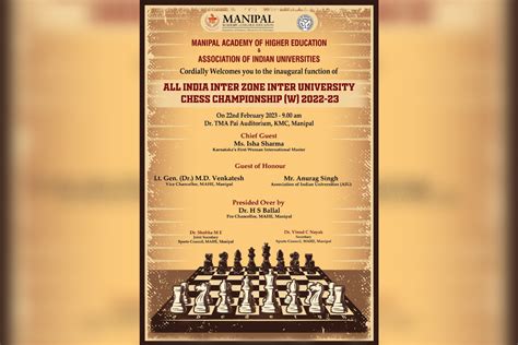 All India Inter Zone Inter University Chess Tournament For Women