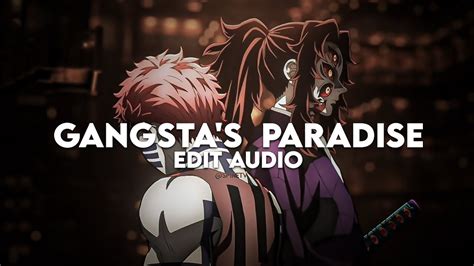 Gangstas Paradise Coolio Ft Lv Edit Audio Youtube Music