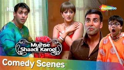 Best Of Comedy Scenes Of Movie Mujhse Shaadi Karogi Akshay Kumar