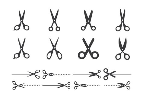 juicio Gracias Espectacular icono tijeras vectores Intento Y así terminado