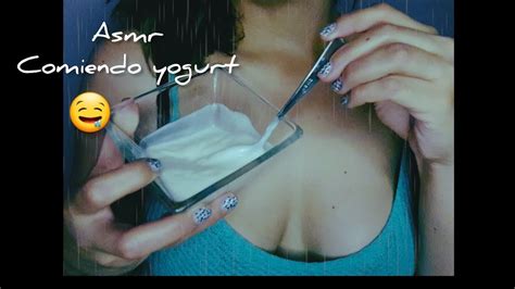 Asmr Comiendo Yogurt Asmr Eating Asmr En Espa Ol Asmr Casero