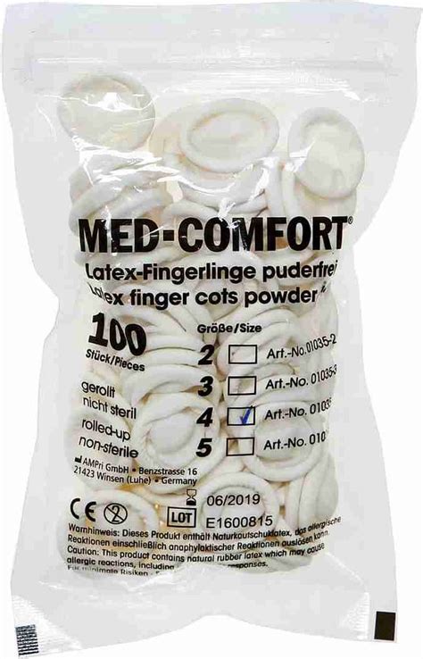 Med Comfort Latex Vingercondoom Stuks Aql Bol