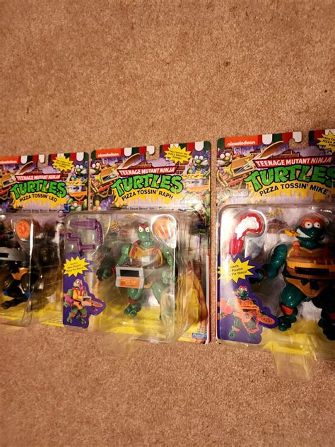 Playmates Teenage Mutant Ninja Turtles Pizza Tossin Lot Of 3 Mike Ralph Leo Ebay