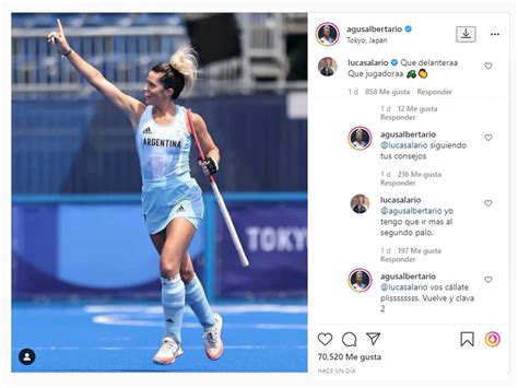 El mensaje de Lucas Alario a Agustina Albertario tras la clasificación