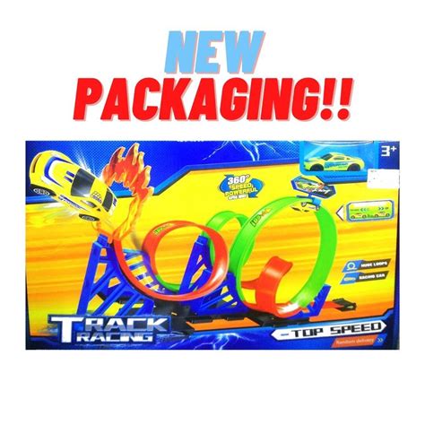 Hot Track Set With X Racing Car Diy Wheel Compatible Degree Instant Four Loops Action Track