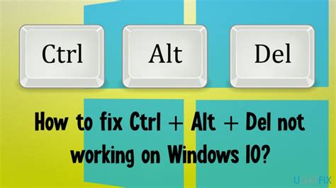 Ctrl Alt Delete N O Funciona No Windows Windows Bulletin