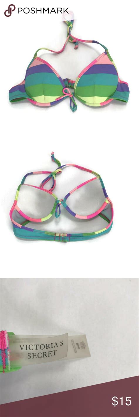 Rainbow Swimsuit Victorias Secret Womens Size 34b