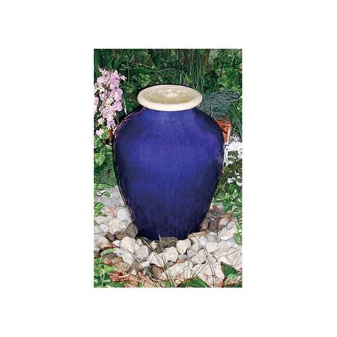 Beckett Fountain Watering Blue Ceramic Vase 13991321 Overstock