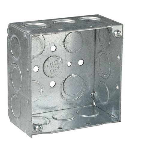 Steel City 2 Gang Stainless Steel Metal Old Work Standard Square Wall