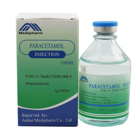 Paracetamol Injection 500mg 100ml GMP Medicine Sodium Lactate