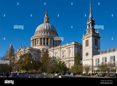 St Paul S Cathedral In The City Of London UK With The Tower Of St