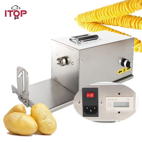 Itop 3in1 Commercial Electric Tornado Potato Slicer Twisted Vegetable