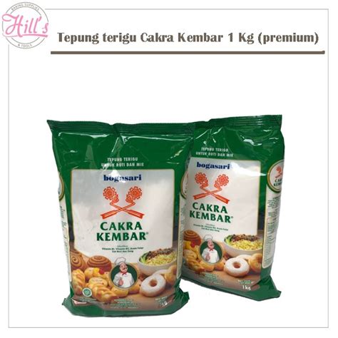 Jual TEPUNG TERIGU CAKRA KEMBAR 1 Kg PREMIUM BOGASARI PROTEIN