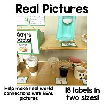 Coffee Shop Dramatic Play Real Pictures By ThatKinderMama TPT