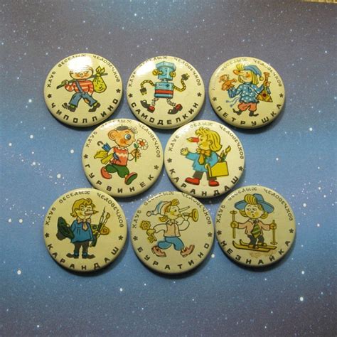 Vintage Cartoon Characters Pins Fairy Tale Pin Cart Gem