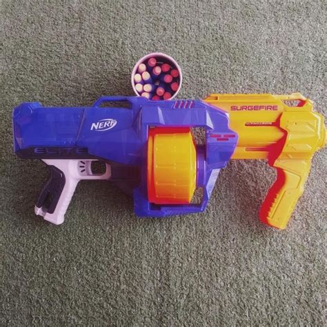 Jual Hasbro Nerf N Strike Elite Surgefire Blaster Original Tembakan