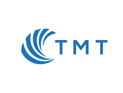 Tmt Letter Logo Design On White Background Tmt Creative Circle Letter