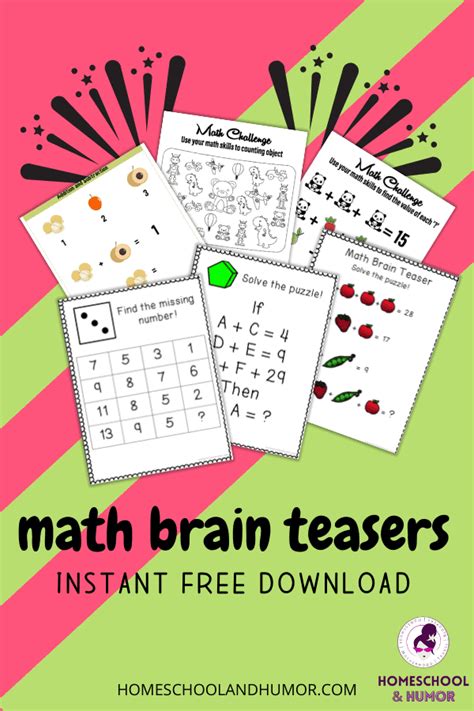 Math Brain Teasers For Adults