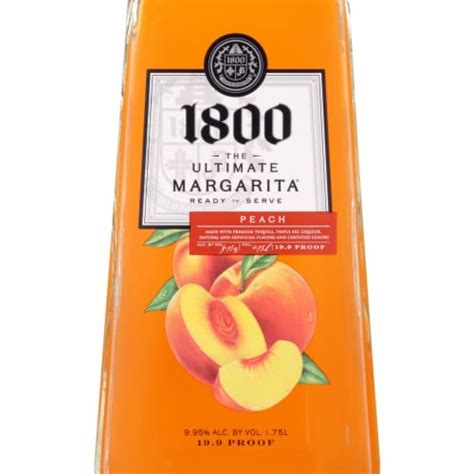 1800 Brand The Ultimate Peach Margarita Ready To Drink Cocktail 1 75 L