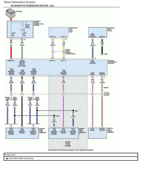 Dodge And Ram Truck 4500 And 5500 Cab Chassis Wiring Diagrams 2018