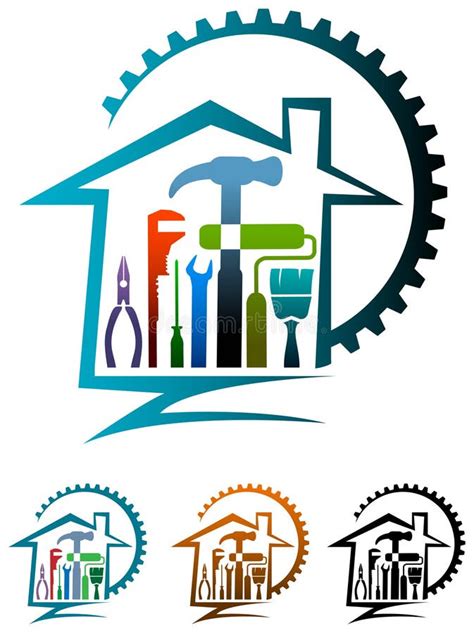 House renovation logo stock vector. Image of laborer - 50824595