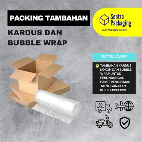 Jual Extra Kardus Dan Bubble Wrap Untuk Packing Tambahan Shopee