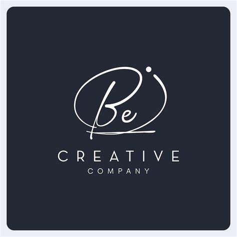 Premium Vector Signature Be Logo Design Signature Letter Creative