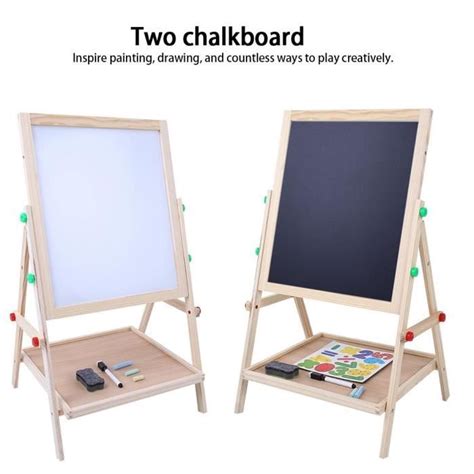 Tableau Chevalet Multifonctions En En Bois Double Face Planche