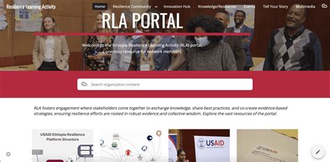 USAID Ethiopia Resilience Learning Activity Launches the RLA Portal - LINC