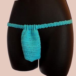 Men Bikini Crochet Swimsuit Sexy Beach Bottom Etsy