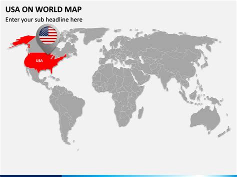 PowerPoint USA on World Map