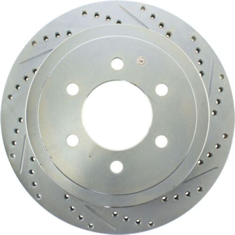 Disc Brake Rotor Select Sport Cross Drilled And Slotted Stoptech 227