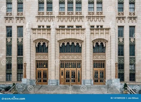 Architectural Details of City Hall, in Atlanta, Georgia Stock Photo ...