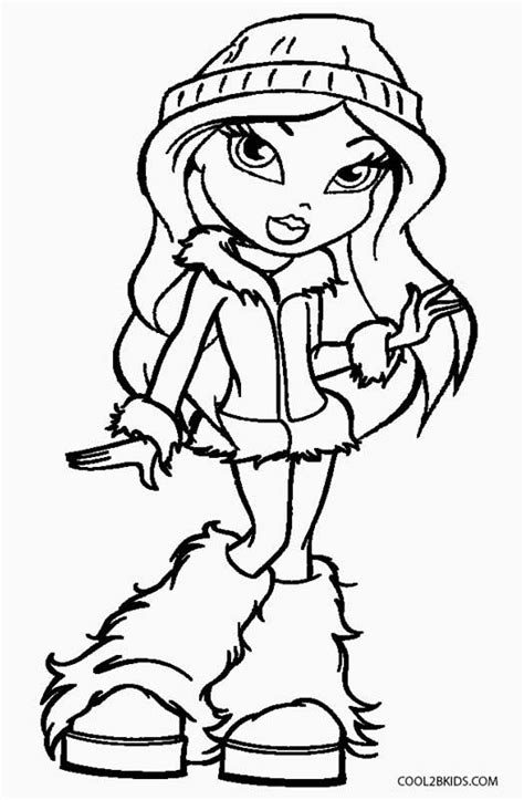 Bratz Girls Sasha Coloring Pages