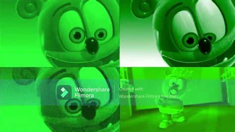 Gummy Bear Song Nuki Nuki Hd Four Green Version At Once Youtube