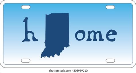 Indiana State License Plate Vector Stock Vector (Royalty Free ...